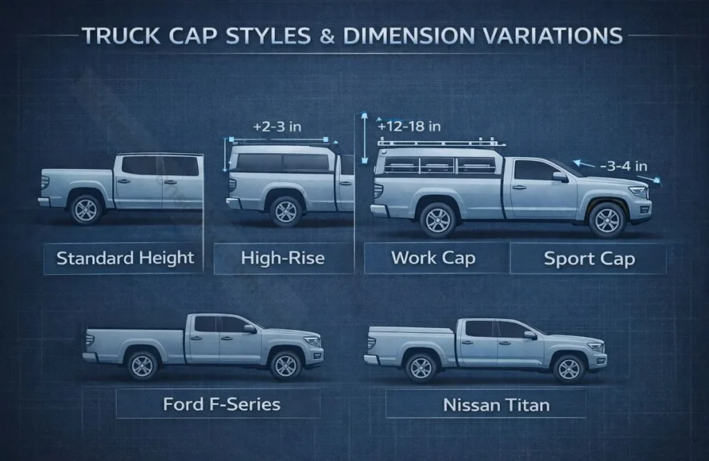 truck-cap-styles-and-their-dimension-variations
