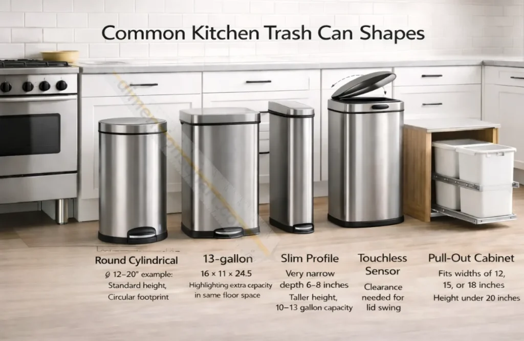 common-kitchen-trash-can-shapes-and-their-dimensions