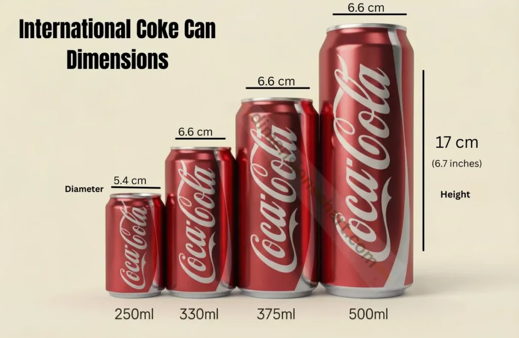 Coke Can Dimensions Chart 2026 