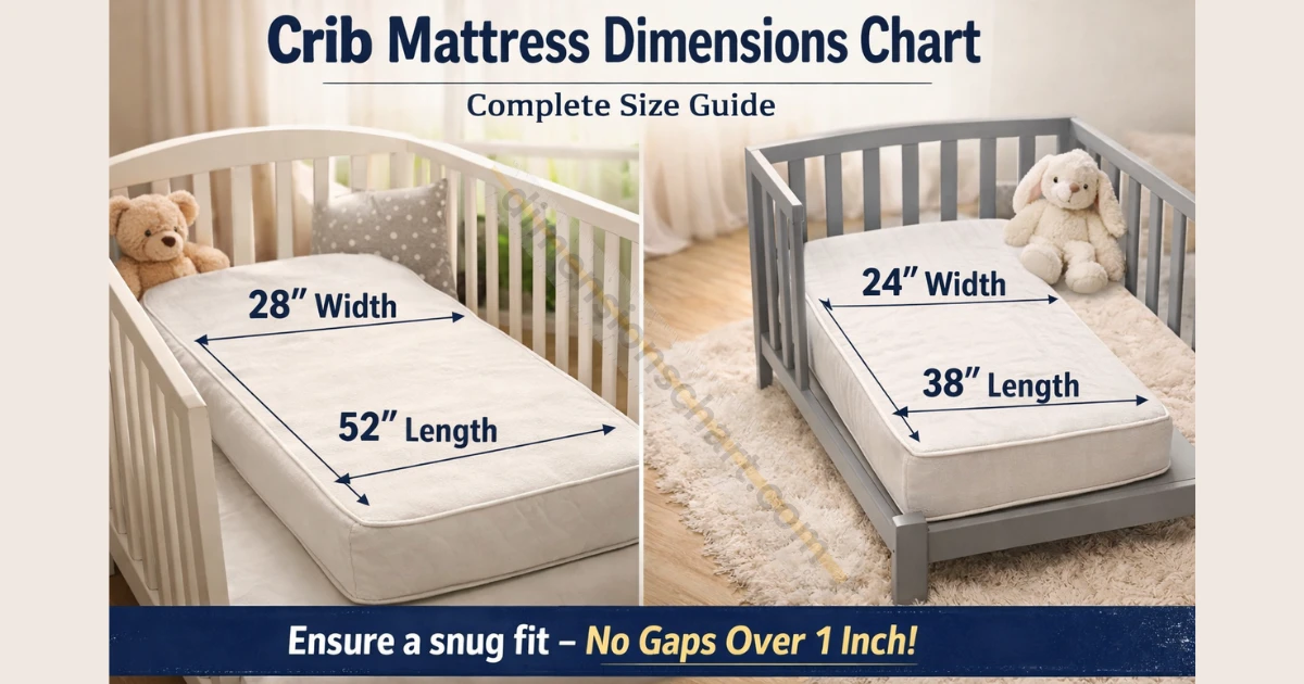 crib-mattress-dimensions-chart-complete-size-guide