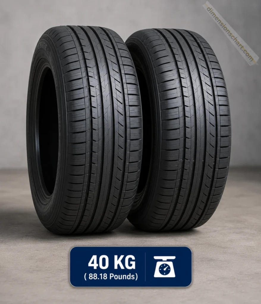 40-kg-two-standard-passenger-car-tires