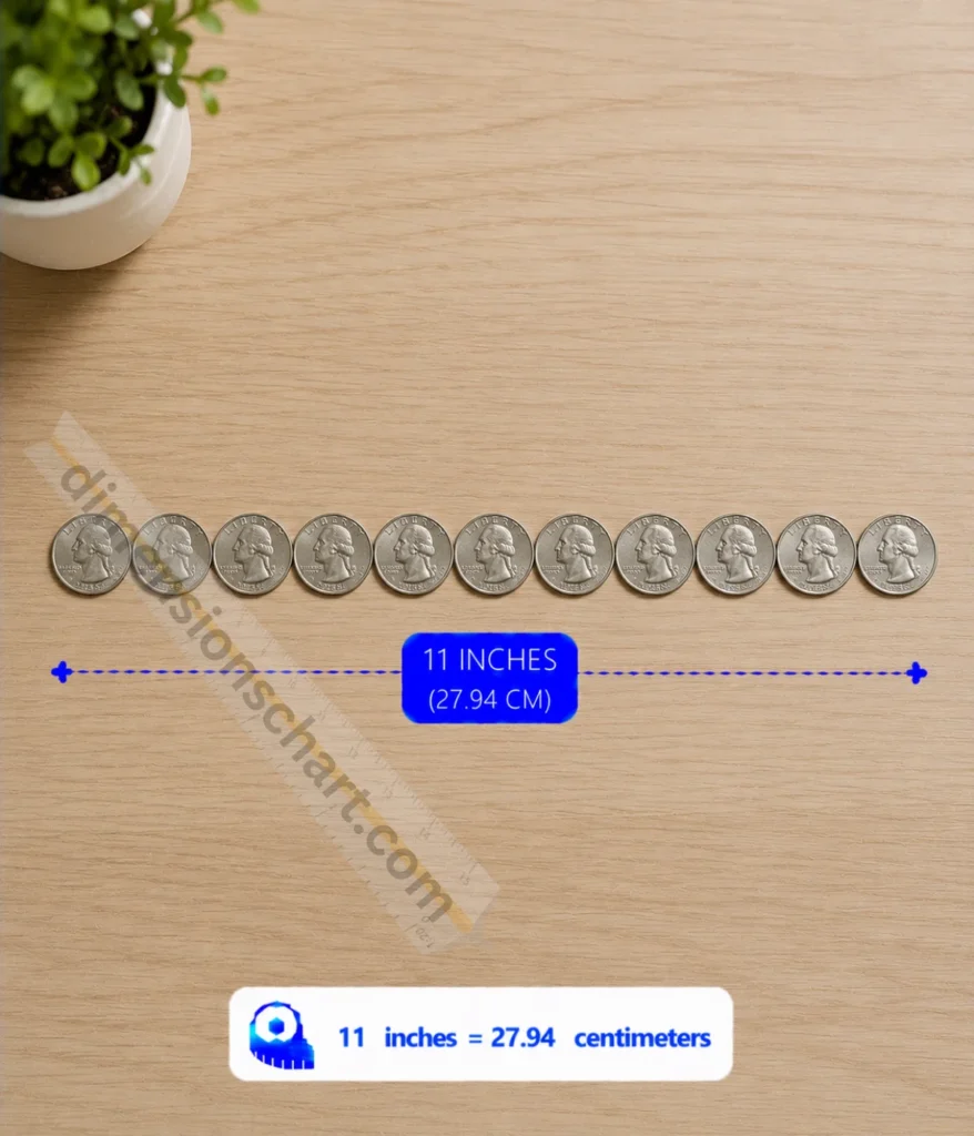 eleven-us-quarters-lined-up-edge-to-edge