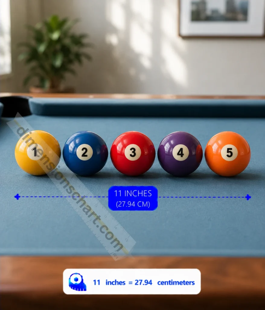 five-standard-pool-balls-lined-up