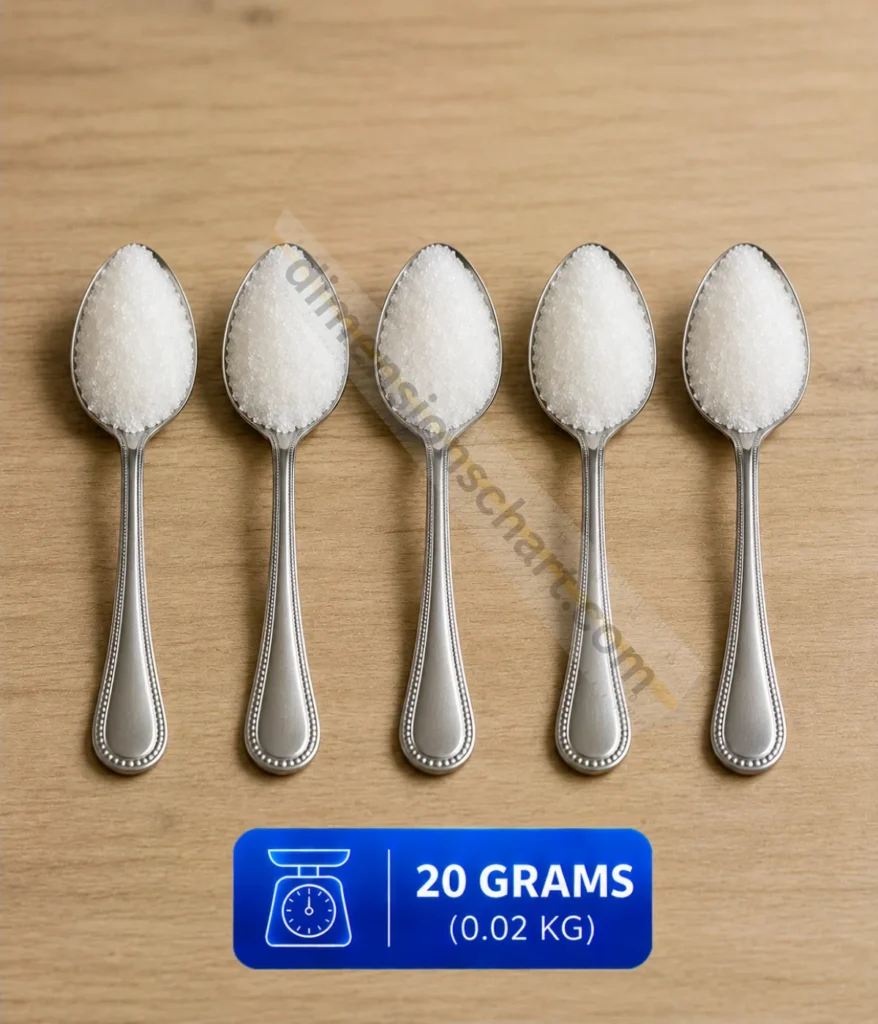 five-teaspoons-of-granulated-sugar