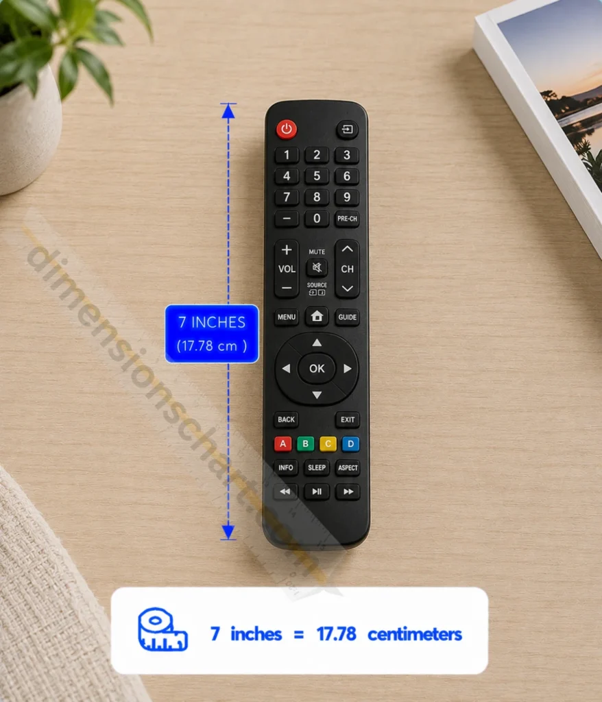 tv-remote-control-at-7-inches-long