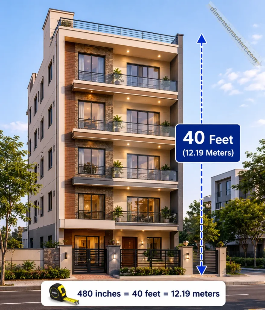 40-feet-long-4-story-building